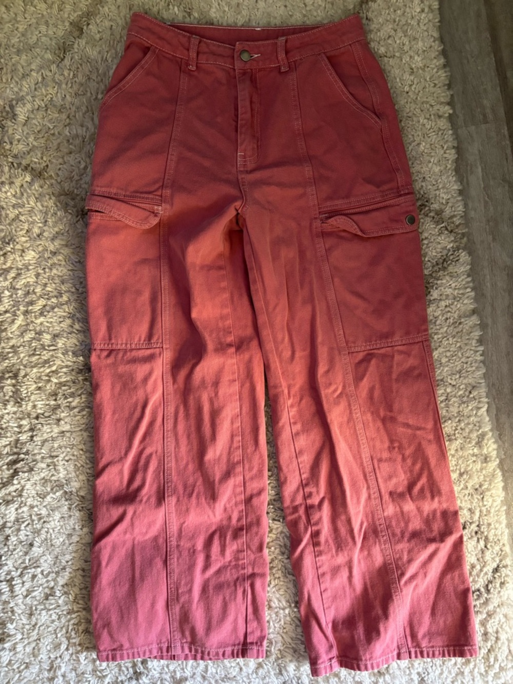 Pink cargo pants
